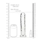 Straight Realistic Dildo with Suction Cup – 20 cm (8″) – Clear — Photo 5