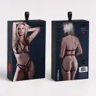 After Hours Play Set - Bralette with Nipple Rings and Open Panty - One Size - Black — Photo 2