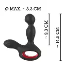 Silikoninis prostatos vibratorius – 14.5 cm (5.7″) – Juodas — Nuotrauka 10