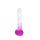 Kiotos Cox spalvotas dildo – 22.5 cm (9″) – skaidrus/violetinis — Nuotrauka 4