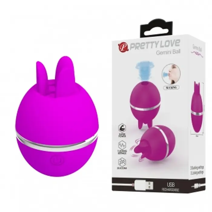 PRETTY LOVE Gemini pallvibraator – roosa