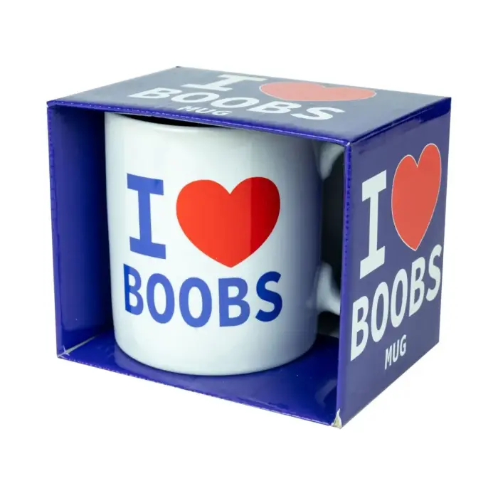 I Love Boobs Mug White 400ml