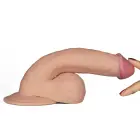 The Ultra Soft Dude vibrējošs dildo – 20 cm (8.8″) – miesas krāsā — Foto 9
