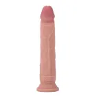 TOYJOY Prabangus dviejų sluoksnių dildo – 25.5 cm (10″) – kūno spalva — Nuotrauka 1