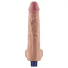 REAL SOFTEE uzlādējams vibrējošs dildo – 25 cm (10″) – Miesas krāsa Foto 6