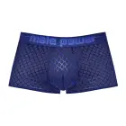 Male Power Diamond Mesh Mini Short – Navy – S — Photo 4