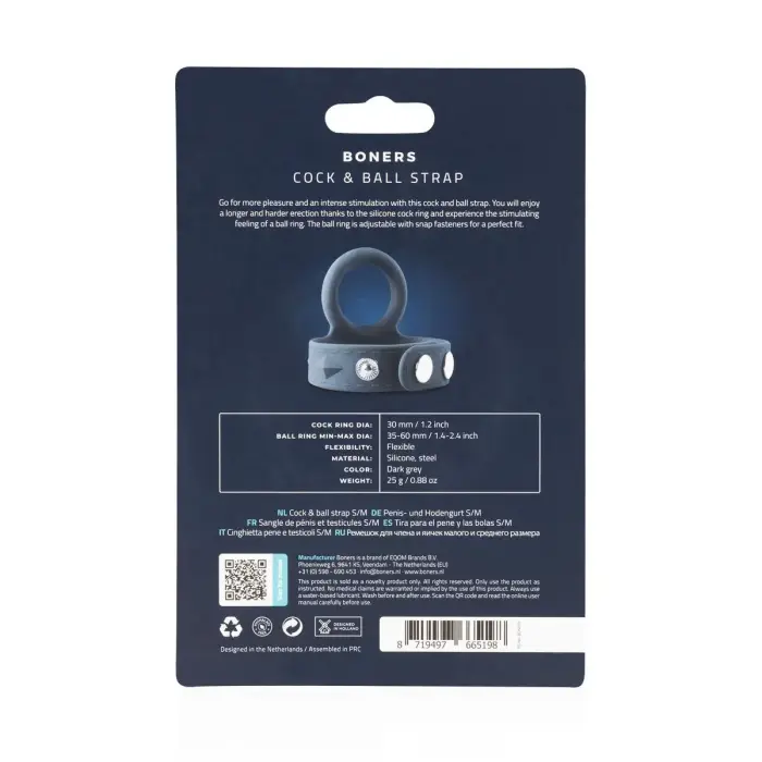 Boners Cock & Ball Strap – S/M Foto 6