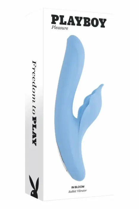 PLAYBOY In Bloom divdarbības vibrators ar sildīšanu un sitieniem, silikons, rozā