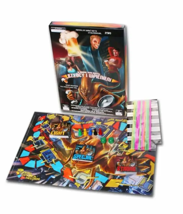 Szybcy i Wpienieni Party Board Game – Fast-Paced Beer Challenge Set