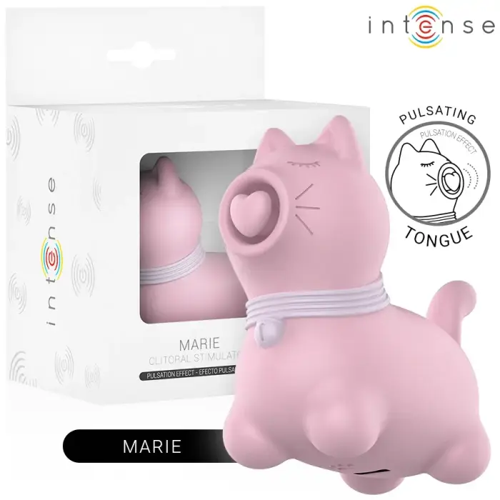 Intense Puppy Point Pink – компактный клиторальный стимулятор с функцией постукивания – 11.5 см (4.5″) – розовый