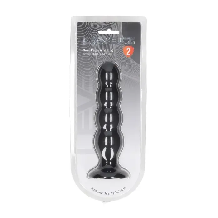 LEVELZ Quad Rattle silikoonist anaaltapp XL – Must