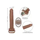 Accommodator kahekordse penetratsiooniga dildo – 13 cm (5.25″) – pruun — Foto 4