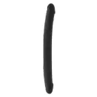 Realistiškas dvipusis dildo – 42 cm (16.5″) – Juodas — Nuotrauka 1