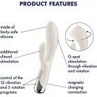 Satisfyer Spinning Rabbit 1 Rabbit Vibrator – 18 cm (7″) – Skin — Photo 3