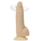 Naked Addiction Вращающийся и вибрирующий реалистичный вибратор – 18 cm (7″) – телесный — Фото 2