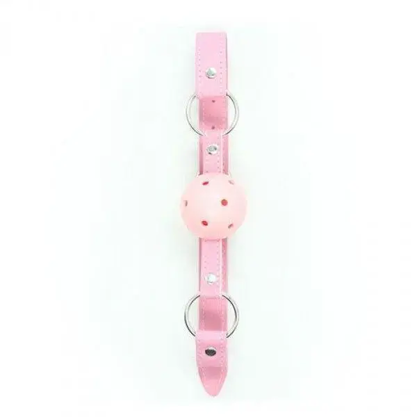 Knebel-Breathable Ball Gag (rosa) Foto 4