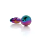Plug-Jewellery įvairiaspalvis išlenktas analinis kištukas – 9 cm — Nuotrauka 6