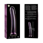 Ibiza Nebula Series Model 8 stiklinis dildo – 14.5 cm – rožinis — Nuotrauka 5