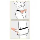 Fetish Fantasy Series õõnes strap-on dildo – 24 cm (9.4″) – must — Foto 6