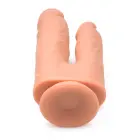 Double Shot skysto silikono dvipusis vibruojantis dildo – 20.5 cm (8″) — Nuotrauka 3