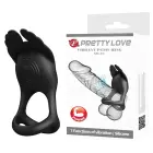 PRETTY LOVE – вибрирующее кольцо для члена Silas, черный, 7 функций вибрации — Фото 1