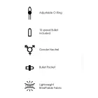 Vibreerivad strap-on stringid eemaldatavate tagarihmadega – mustad – XS/S — Foto 14