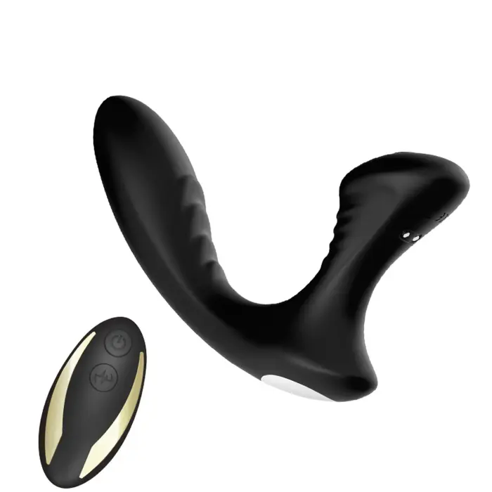 Storm Black Dildo with Remote Control – 15 cm