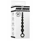 NMC 7 Inch Ribbed Silicone Anal Beads – black – graduated design – 17.8 cm — Photo 1