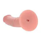 Vive REA218 – dual-density curved vibrating dildo with suction cup – flesh – 15.5 cm — Photo 4