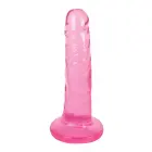 Slim Stick Cherry Ice dildo – 15 cm (6″) – Caurspīdīgs — Foto 2