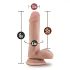 Dr. Skin Plus Painduv dildo munanditega – 16.5 cm (6.5″) — Foto 5