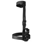 Fetish Submissive Adjustable Vegan Leather Collar & Wrist Restraint Set — Photo 4