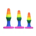 Silicone Anal Trainer Set – 10 - 15 cm – Rainbow — Photo 3