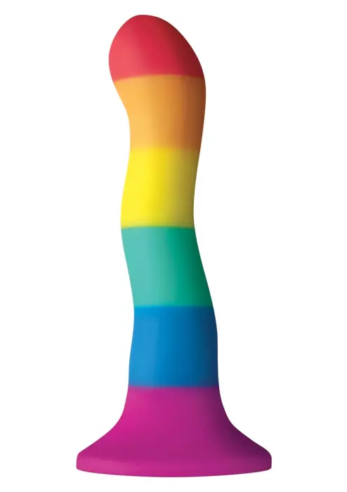 Pride Edition волнообразный дилдо – 15 cm (6″) – Разноцветный