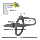 Locekļa spraudnis ar galviņas gredzenu – 6.2 cm — Foto 6