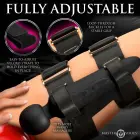 Master Series Thunderstick Wand with Adjustable Thigh Harness Black — Nuotrauka 3
