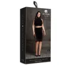 Kala XXXVII Two Piece Set with Turtleneck Crop Top and Skirt – Black – Plus size — Photo 1