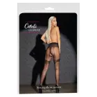 Cottelli LEGWEAR pėdkelnės su atviru tarpkoju ir kojinių dirželiais – juodos – Size 4 — Nuotrauka 1