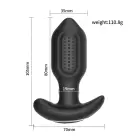 Bliss APP Vibrating Anal Plug – 10 cm – Black — Photo 2