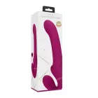 Ai Be dirželių Strap-On Vibratorius su Dviguba Vibracija ir Oro Pulso Klitorio Stimuliatoriumi – Rožinis — Nuotrauka 1