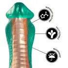EPIC Python Cobra žalias dildo – 20.5 cm (8″) – žalias — Nuotrauka 7
