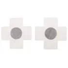 Krūšu uzlīmju komplekts - krusts - zils Foto 3