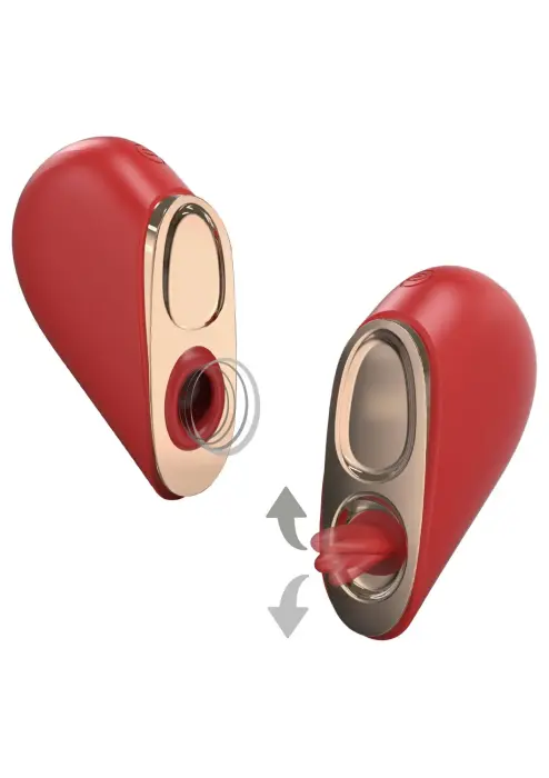 XOCOON Heartbreaker 2-in-1 Clitoral Stimulator – Red