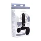 Slim R – Smooth Rimming Anal Plug with Remote Control – 10 cm – Black — Photo 1