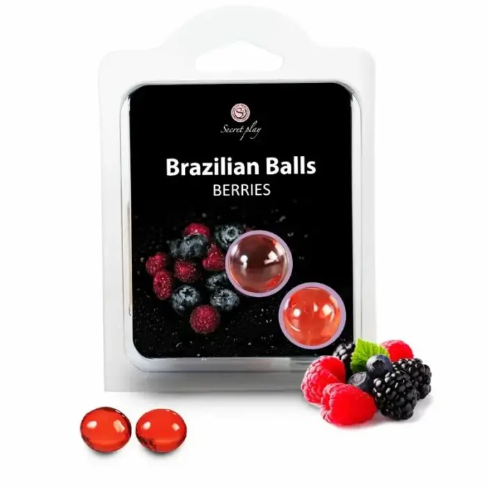 Secret Play Brazilian Balls шарики с массажным маслом – ягоды – 2 шт.