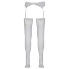 Cottelli Collection baltos gėlėtos nėrinių kojinės – 5 dydis — Nuotrauka 6