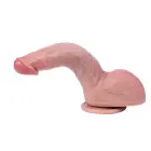 Elastīgs hiperreālistisks dildo – 21 cm (8.3″) – Miesas krāsa — Foto 7