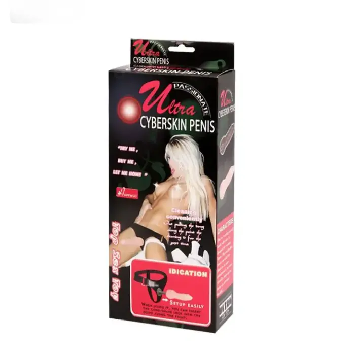 BAILE Ultra CyberSkin strap-on dildo – 17 cm (6.7″) Foto 6