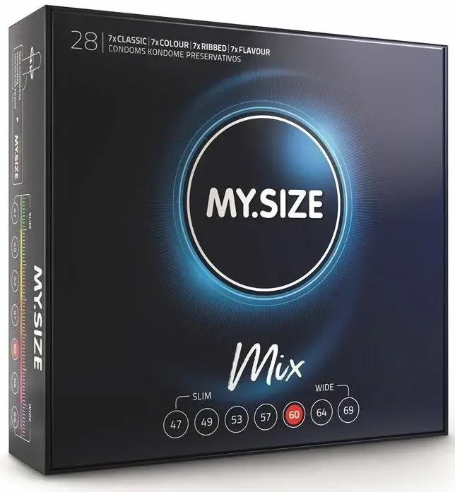 MY.SIZE MIX kondoomide komplekt – 60 mm – 28 tk