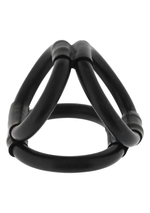 Tri Ring Cock Cage – Black